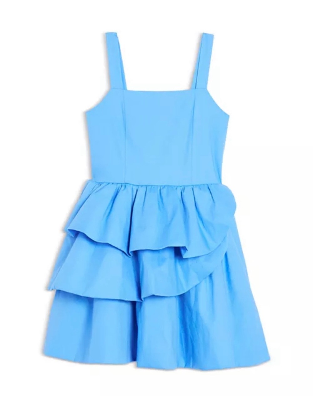 Aqua Light Blue Tiered Ruffle Dress for Girls NWT size 14/16
